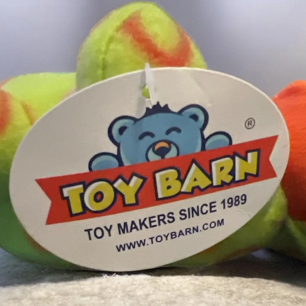 Toy Barn Plush Frog Green Polka Dot‎ Stuffed Animal Toy NWT